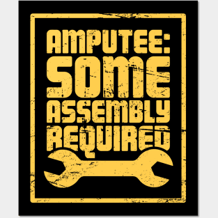 Funny Amputated Missing Leg Amputee Gift Posters and Art